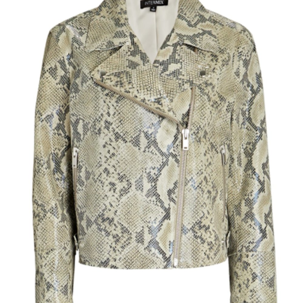 Intermix Sara Python-Embossed Jacket New - image 2